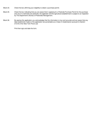 Restricted Use Pesticide Purchase Permit Application - New York, Page 5