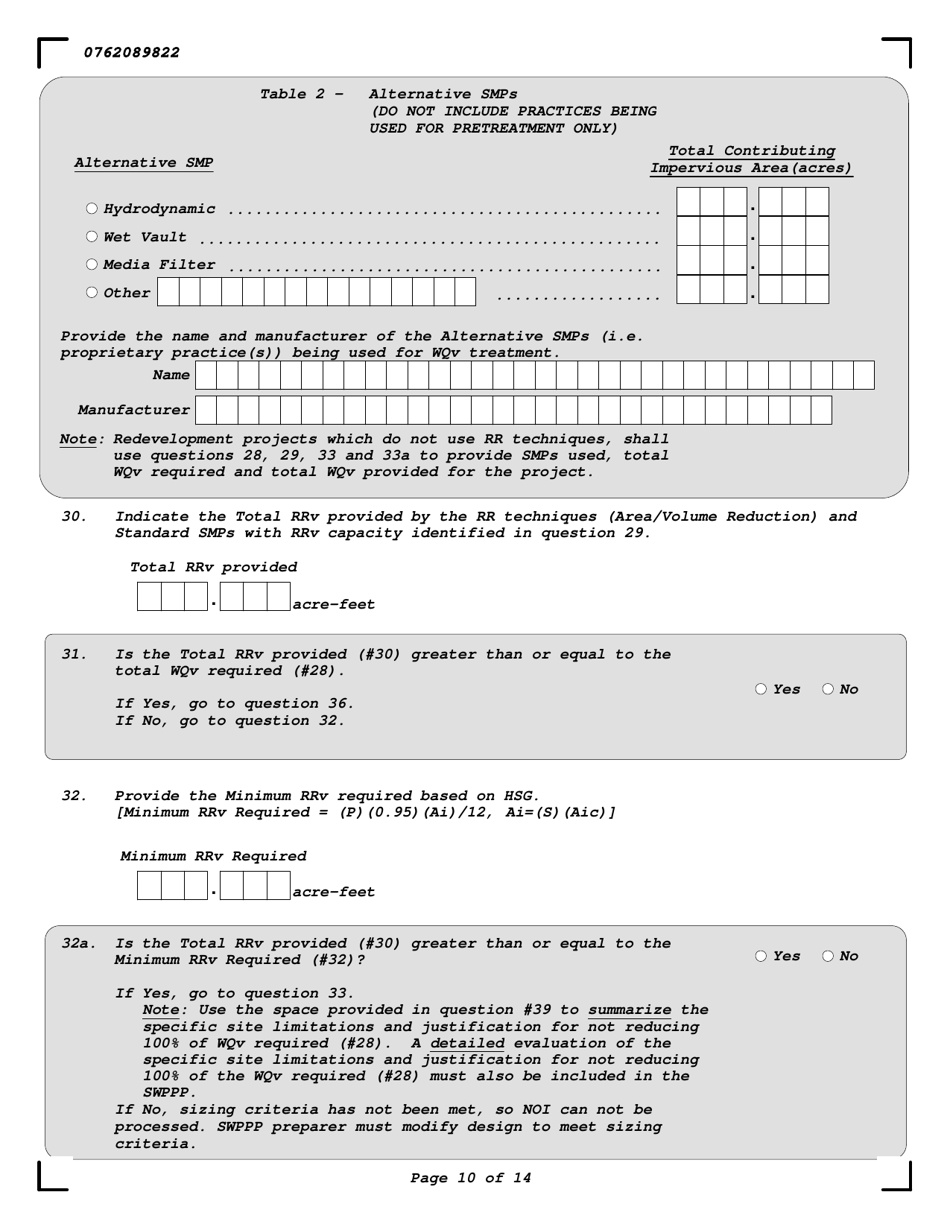 Notice of Intent - Stormwater Discharges Associated With Construction Activity Under State Pollutant Discharge Elimination System (Spdes) General Permit Gp-0-20-001 - New York, Page 10