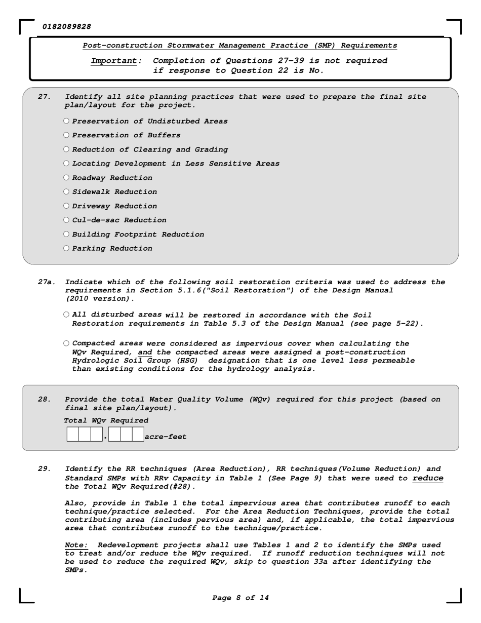 Notice of Intent - Stormwater Discharges Associated With Construction Activity Under State Pollutant Discharge Elimination System (Spdes) General Permit Gp-0-20-001 - New York, Page 8