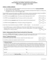 Wastewater Treatment Facility Design, Planning and Flow Management Annual Certification Form - New York, Page 2