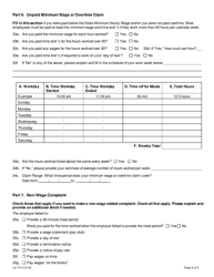 Form LS710 Labor Standards Farm Workers&#039; Complaint Form - New York, Page 4
