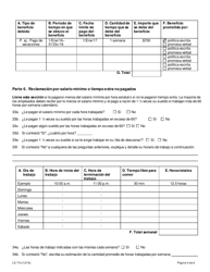 Formulario LS710 Formulario De Queja Sobre Normas Laborales Para Trabajadores Agricolas - New York (Spanish), Page 4