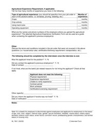Form AL156 Referrals/Applicants to H-2a Job Orders: Interview Form - New York, Page 4