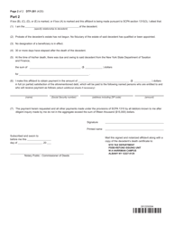 Form DTF-281 Survivor&#039;s Affidavit - New York, Page 2