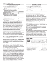 Instructions for Form IT-2658 Report of Estimated Tax for Nonresident Individual Partners and Shareholders for Payments on Behalf of Nonresident Individuals Only of Personal Income Tax and Metropolitan Commuter Transportation Mobility Tax (Mctmt) - New York, Page 4