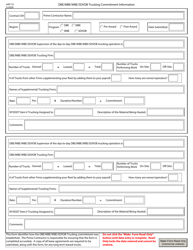 Form AAP23 &quot;Dbe/Mbe/Wbe/Sdvob Trucking Commitment Information&quot; - New York