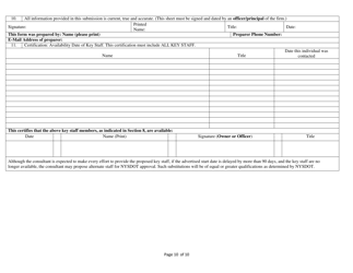 Form NYSDOT255 Architect-Engineer and Related Services Questionnaire for Specific Project - New York, Page 10