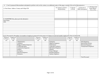 Form NYSDOT255 Architect-Engineer and Related Services Questionnaire for Specific Project - New York, Page 3