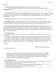 General Form 5A Order of Protection - New York, Page 3