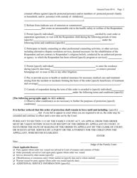 General Form 6 Temporary Order of Protection (Person in Need of Supervision or Juvenile Delinquency) - New York, Page 2