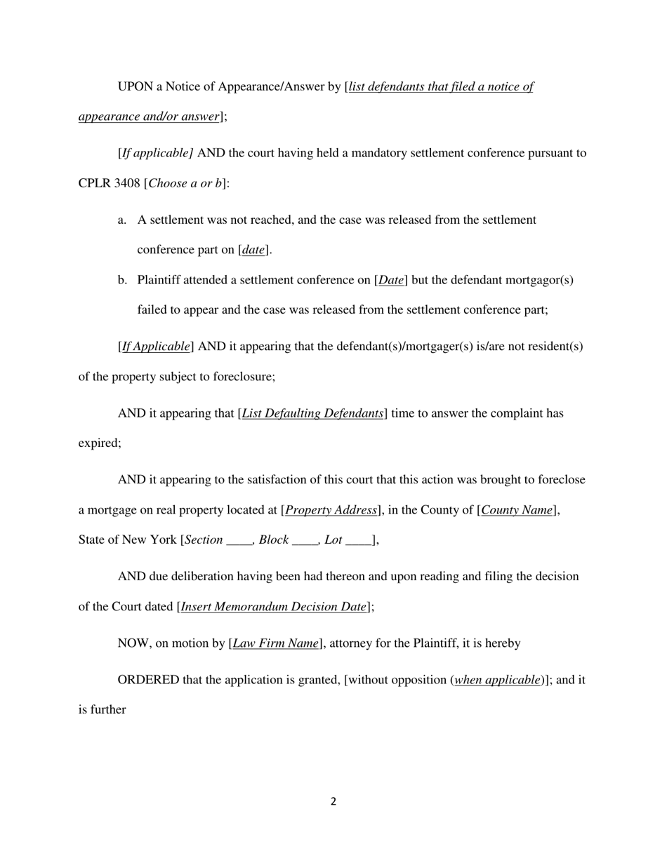 Order of Reference and Summary Judgment - Queens County, New York, Page 2