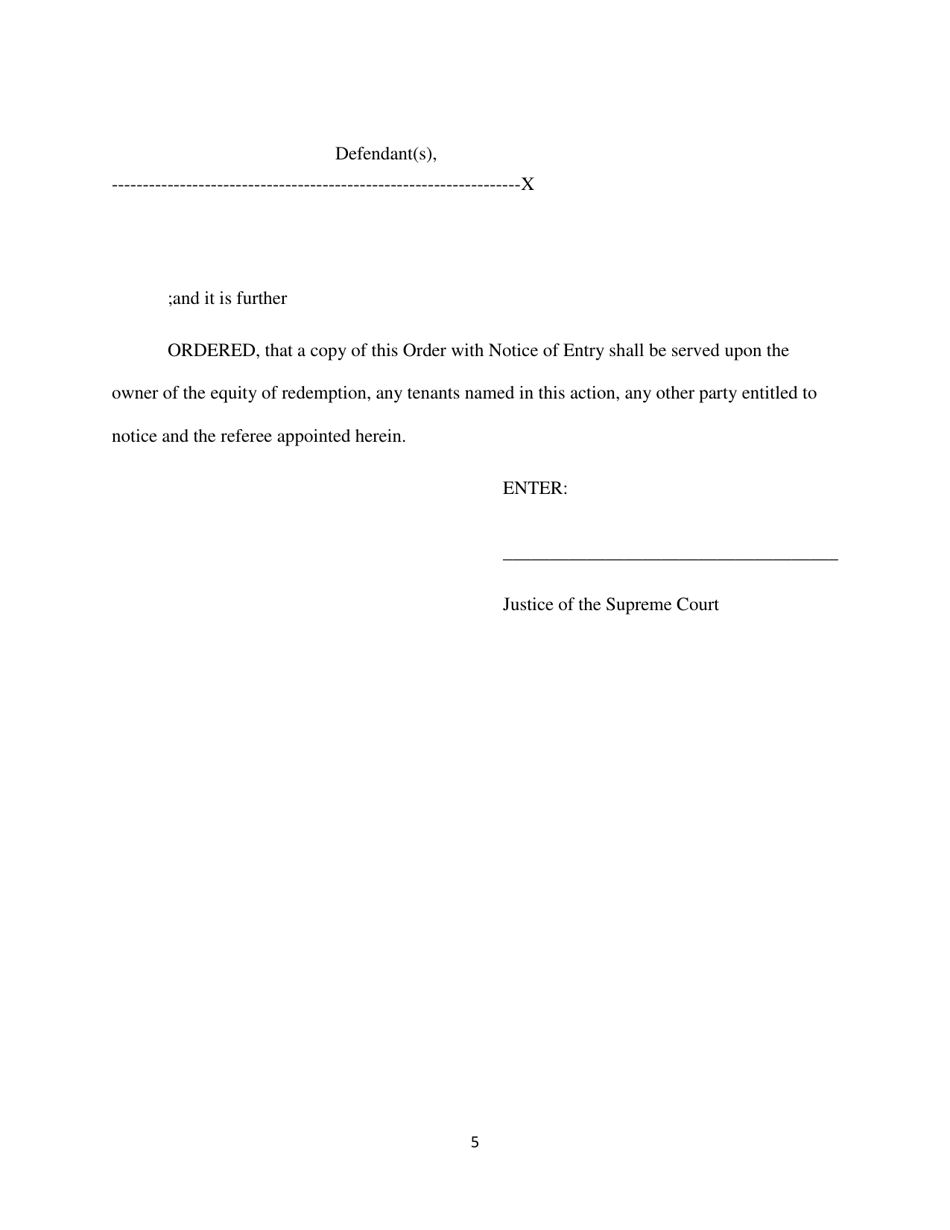 Order of Reference and Summary Judgment - Queens County, New York, Page 5