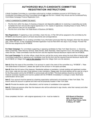 Form CF-02 Type 9 Authorized Multi-Candidate Committee Campaign Finance Registration Form - New York, Page 2
