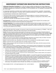 Form CF-02 Type 8 Independent Expenditure Committee Campaign Finance Registration Form - New York, Page 4