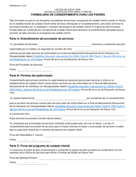 Document preview: Formulario OCFS-5014-S Formulario De Consentimiento Para Los Padres - New York (Spanish)