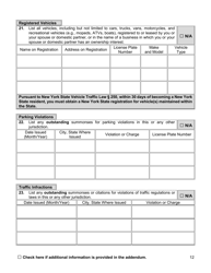 Appointment Investigation Questionnaire - New York City, Page 12