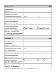Appointment Investigation Questionnaire - New York City, Page 16