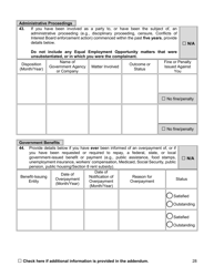 Appointment Investigation Questionnaire - New York City, Page 28