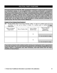 Appointment Investigation Questionnaire - New York City, Page 40