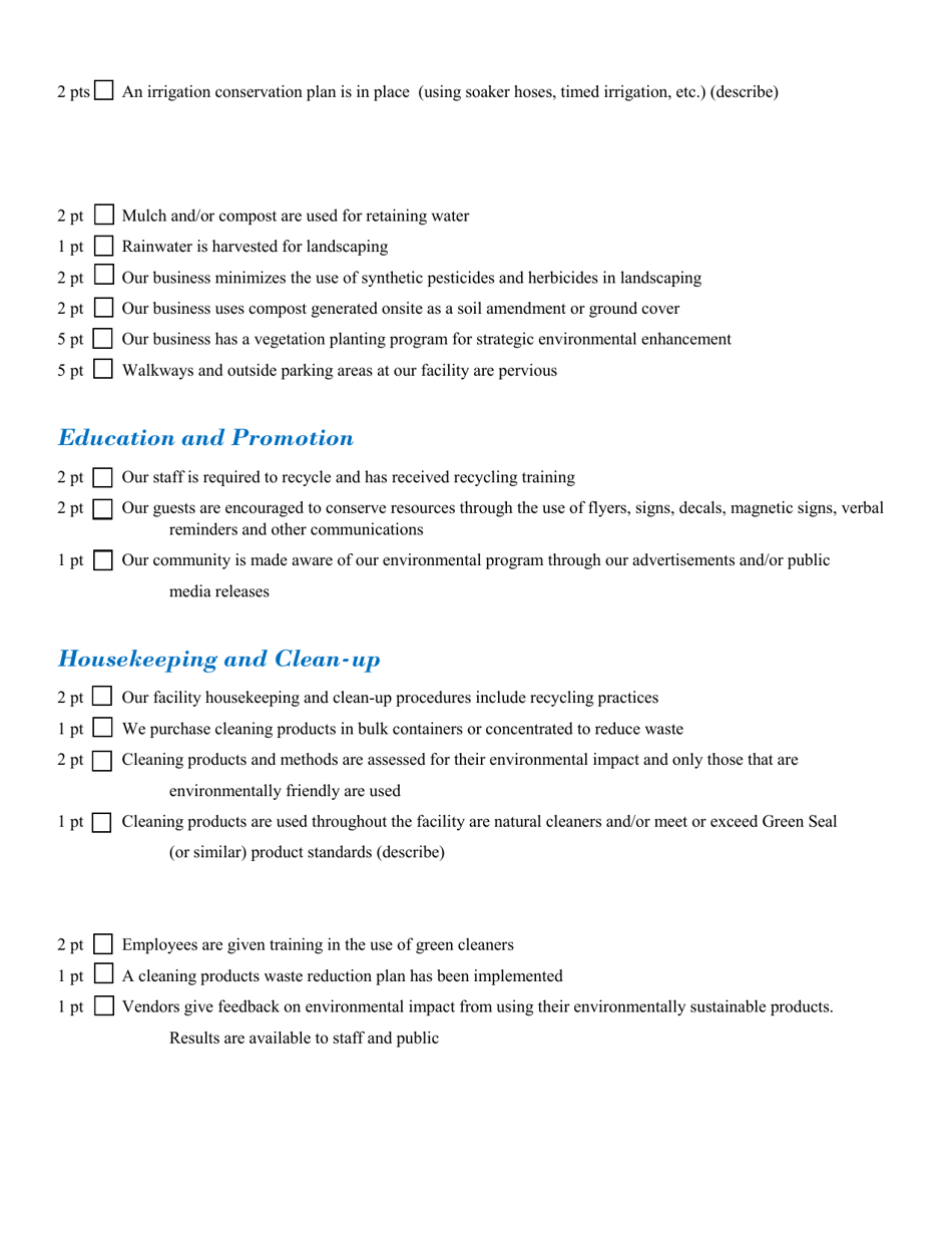 Nc Green Travel Program Bb Application - North Carolina, Page 6