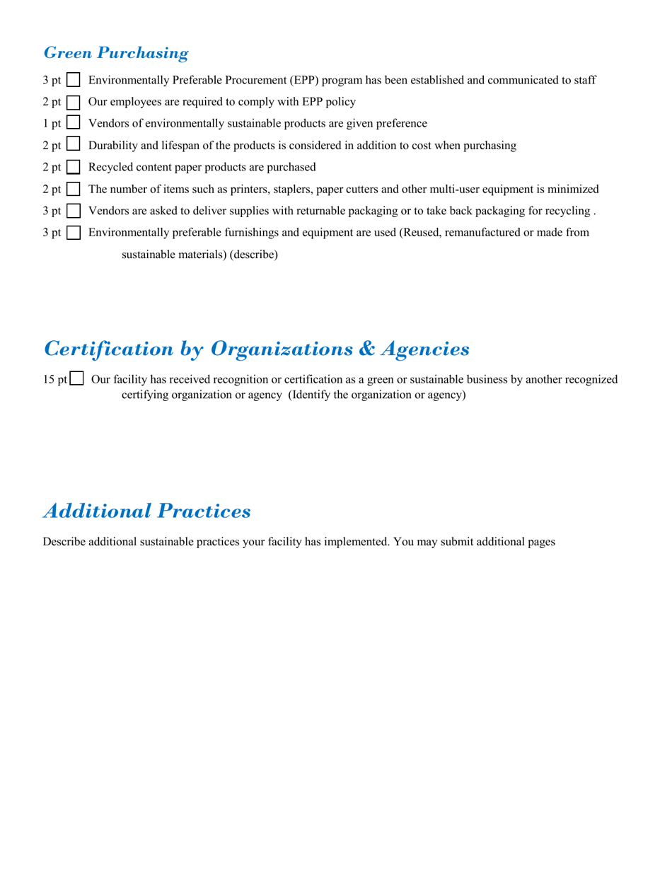 Nc Green Travel Program Bb Application - North Carolina, Page 7