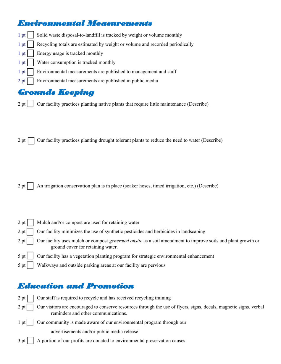 Nc Green Travel Program Distilleries Application - North Carolina, Page 6