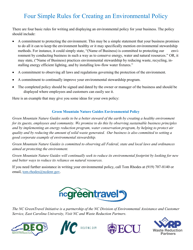 Nature Based Businesses and Campgrounds Application for Nc Greentravel Recognition - North Carolina, Page 11