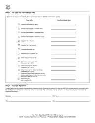 Form GEN-53 Taxpayer Representative E-Business Center Access Authorization - North Carolina, Page 2
