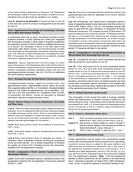 Instructions for Form D-403 Partnership Income Tax Return - North Carolina, Page 5