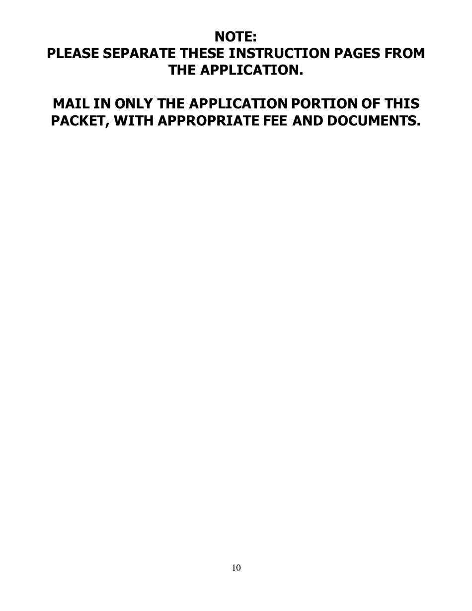 Application for Licensed Residential - North Carolina, Page 10