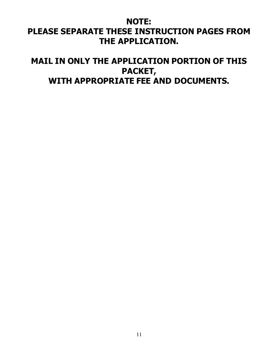 Application for Certified Residential Certification - North Carolina, Page 11