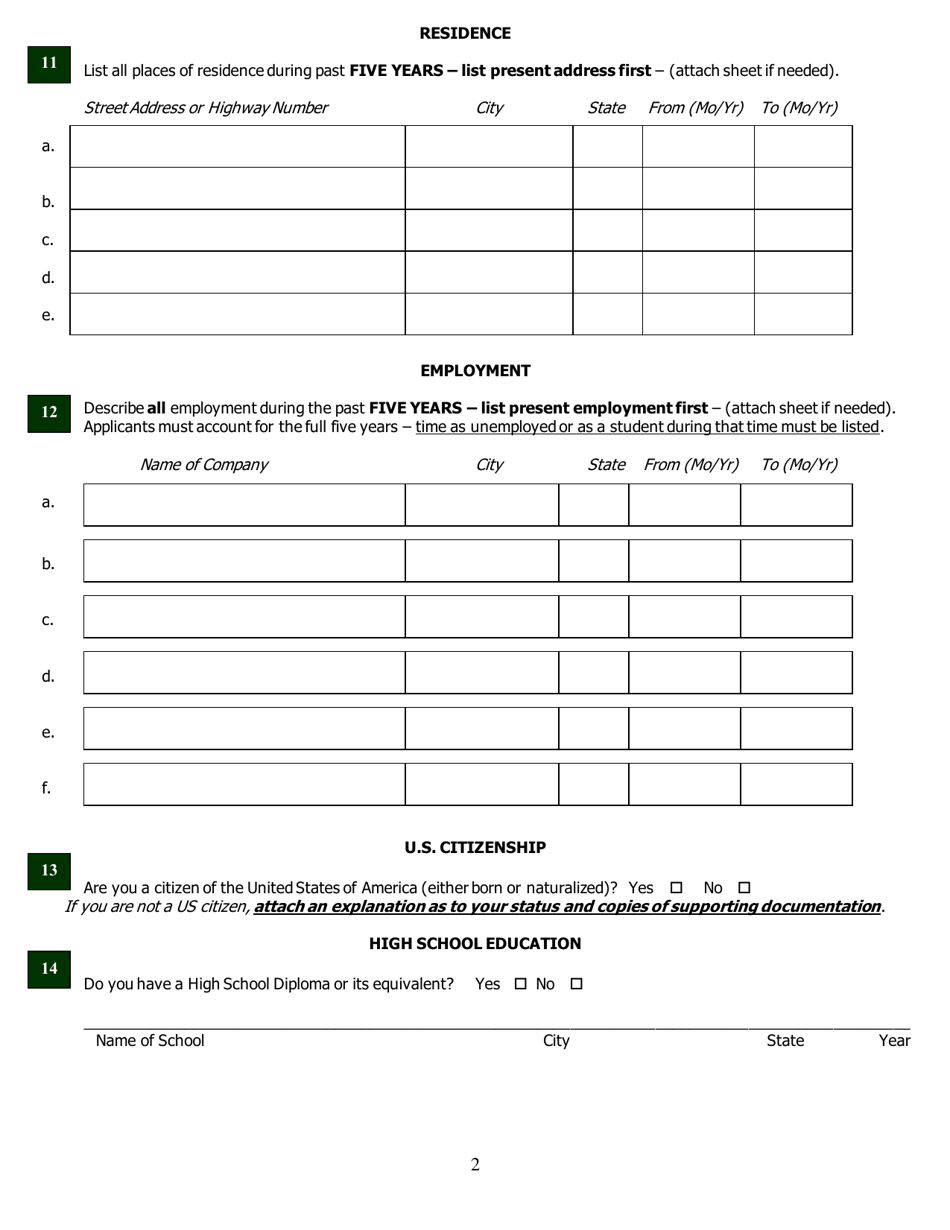 Application for Certified Residential Certification - North Carolina, Page 13