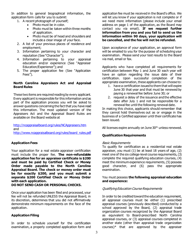 Application for Certified Residential Certification - North Carolina, Page 3
