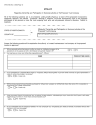 Form SFN2166 Organization Certificate Authorizing a Trust Company to Transact Business - North Dakota, Page 12