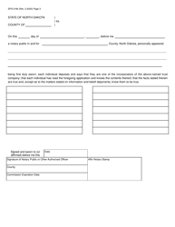 Form SFN2166 Organization Certificate Authorizing a Trust Company to Transact Business - North Dakota, Page 3
