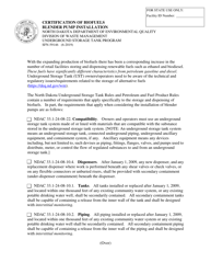 Document preview: Form SFN-59146 Certification of Biofuels Blender Pump Installation - North Dakota
