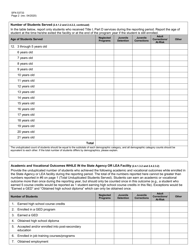 Form SFN53733 Final Report - Title I Part D - North Dakota, Page 2