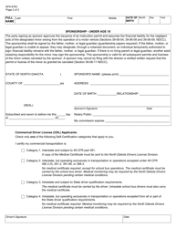 Form SFN6763 Application for North Dakota Drivers License, Permit, or Identification - North Dakota, Page 2