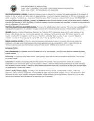 Pesticide Business License Application - Ohio, Page 2