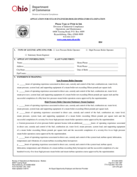Form DIC1022 Application for Steam Engineers/Boiler Operators Exam - Ohio, Page 3