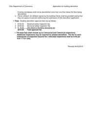 Form DIC3221 Application for Building Demolition Approval - Ohio, Page 4