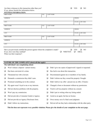 Form COM3688 Real Estate Complaint Form - Ohio, Page 3