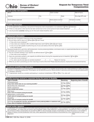 Form C-84 (BWC-1205) Request for Temporary Total Compensation - Ohio, Page 2