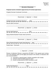 Form OP-090211 Attachment E Special Event Proposal - Oklahoma, Page 5