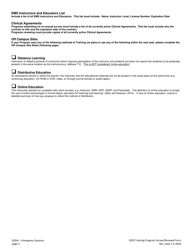 Training Program Survey/Renewal Form - Oklahoma, Page 2
