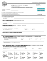 Document preview: Nombre Comercial Asumido: Enmienda - Oregon (Spanish)