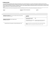 Restated Articles of Incorporation - Business/Professional - Oregon (English/Spanish), Page 2