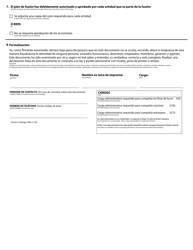 Articles of Merger - 90% Owned Subsidiary - Oregon (English/Spanish), Page 2