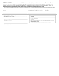 Corporation/Limited Liability Company - Information Change - Oregon (English/Spanish), Page 2