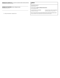 Articles of Amendment - Nonprofit - Oregon (English/Spanish), Page 2
